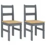 Panama dining chairs 2 units gray pine wood 40x46x90 cm by vidaXL, dining chairs - Ref: Foro24-4005730, Price: 104,73 €, Disc...