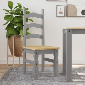 Corona dining chairs 2 pcs gray pine wood 42x47x107 cm by vidaXL, dining chairs - Ref: Foro24-4005724, Price: 145,85 €, Disco...