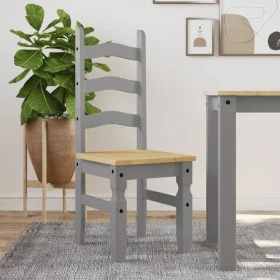 Corona dining chairs 2 pcs gray pine wood 42x47x107 cm by vidaXL, dining chairs - Ref: Foro24-4005724, Price: 143,16 €, Disco...