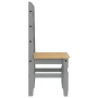 Corona dining chairs 2 pcs gray pine wood 42x47x107 cm by vidaXL, dining chairs - Ref: Foro24-4005724, Price: 145,76 €, Disco...