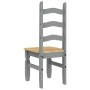 Corona Esszimmerstühle 2 Stück graues Kiefernholz 42x47x107 cm von vidaXL, Essstühle - Ref: Foro24-4005724, Preis: 145,85 €, ...