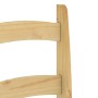 Sillas de comedor 2 uds madera maciza de pino 40x46x99 cm