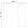 Cortinas opacas con ganchos 2 pzas terciopelo beige 140x175 cm