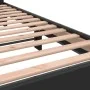 Engineered wood and black metal bed frame 140x200cm by vidaXL, Beds and slatted bases - Ref: Foro24-3280147, Price: 144,45 €,...