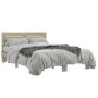 Estructura cama madera ingeniería metal roble Sonoma 120x200 cm de vidaXL, Camas y somieres - Ref: Foro24-3280153, Precio: 13...