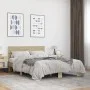 Estructura cama madera ingeniería metal roble Sonoma 120x200 cm de vidaXL, Camas y somieres - Ref: Foro24-3280153, Precio: 13...