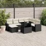 8-teiliges Gartensofa-Set und schwarze synthetische Rattankissen von vidaXL, Gartensets - Ref: Foro24-3274836, Preis: 512,76 ...