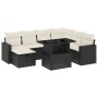 8-piece garden sofa set and black synthetic rattan cushions by vidaXL, Garden sets - Ref: Foro24-3274836, Price: 488,16 €, Di...