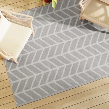 Grauer PP-Außenteppich 160x230 cm von vidaXL, Outdoor-Protektoren - Ref: Foro24-368543, Preis: 41,35 €, Rabatt: %