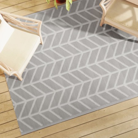 Grauer PP-Außenteppich 160x230 cm von vidaXL, Outdoor-Protektoren - Ref: Foro24-368543, Preis: 38,77 €, Rabatt: %
