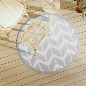 Gray PP outdoor rug Ø120 cm by vidaXL, Outdoor protectors - Ref: Foro24-368522, Price: 20,97 €, Discount: %