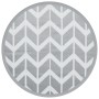 Gray PP outdoor rug Ø120 cm by vidaXL, Outdoor protectors - Ref: Foro24-368522, Price: 21,50 €, Discount: %