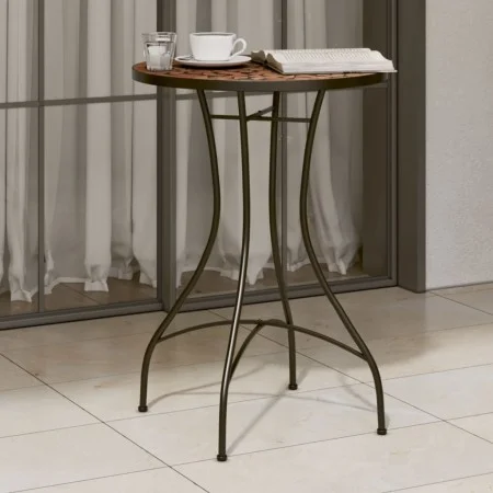 Terracotta ceramic mosaic bistro table Ø50x70 cm by vidaXL, Garden tables - Ref: Foro24-4003398, Price: 77,43 €, Discount: %