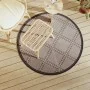 Alfombra de exterior PP marrón Ø120 cm de vidaXL, Protectores para exterior - Ref: Foro24-368478, Precio: 18,30 €, Descuento: %