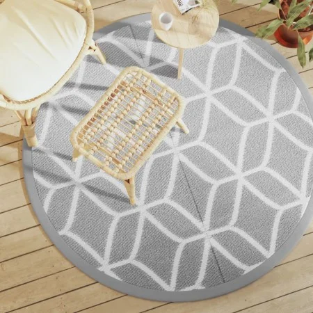 Gray PP outdoor rug Ø160 cm by vidaXL, Outdoor protectors - Ref: Foro24-368467, Price: 25,88 €, Discount: %