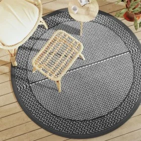 Alfombra de exterior PP gris Ø160 cm de vidaXL, Protectores para exterior - Ref: Foro24-368459, Precio: 24,59 €, Descuento: %