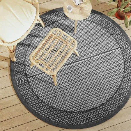 Alfombra de exterior PP gris Ø160 cm de vidaXL, Protectores para exterior - Ref: Foro24-368459, Precio: 24,59 €, Descuento: %
