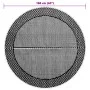 Alfombra de exterior PP gris Ø160 cm de vidaXL, Protectores para exterior - Ref: Foro24-368459, Precio: 24,59 €, Descuento: %