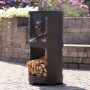 RedFire Brasero Buffalo de acero negro mate 44x90 cm de RedFire, Chimeneas - Ref: Foro24-428832, Precio: 180,04 €, Descuento: %