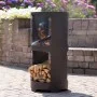 RedFire Brasero Buffalo de acero negro mate 44x90 cm de RedFire, Chimeneas - Ref: Foro24-428832, Precio: 190,20 €, Descuento: %