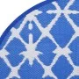 Blau-weißer PP-Außenteppich Ø120 cm von vidaXL, Outdoor-Protektoren - Ref: Foro24-368490, Preis: 20,19 €, Rabatt: %
