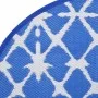 Blau-weißer PP-Außenteppich Ø200 cm von vidaXL, Outdoor-Protektoren - Ref: Foro24-368492, Preis: 36,38 €, Rabatt: %