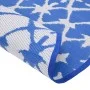 Blau-weißer PP-Außenteppich Ø200 cm von vidaXL, Outdoor-Protektoren - Ref: Foro24-368492, Preis: 36,38 €, Rabatt: %
