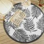 Black and white PP outdoor rug Ø160 cm by vidaXL, Outdoor protectors - Ref: Foro24-368471, Price: 29,91 €, Discount: %
