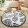 Black and white PP outdoor rug Ø160 cm by vidaXL, Outdoor protectors - Ref: Foro24-368471, Price: 30,37 €, Discount: %
