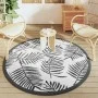 Schwarz-weißer PP-Außenteppich Ø160 cm von vidaXL, Outdoor-Protektoren - Ref: Foro24-368471, Preis: 29,91 €, Rabatt: %