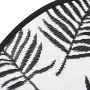Black and white PP outdoor rug Ø160 cm by vidaXL, Outdoor protectors - Ref: Foro24-368471, Price: 29,91 €, Discount: %
