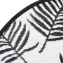 Black and white PP outdoor rug Ø160 cm by vidaXL, Outdoor protectors - Ref: Foro24-368471, Price: 30,37 €, Discount: %