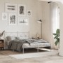 Metallbettgestell mit weißem Kopfteil 135x190 cm von vidaXL, Betten und Lattenroste - Ref: Foro24-376550, Preis: 94,62 €, Rab...