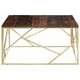 Stainless steel coffee table solid wood naughty gold by vidaXL, Coffee table - Ref: Foro24-349958, Price: 148,06 €, Discount: %