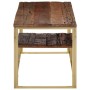 Stainless steel coffee table solid wood naughty gold by vidaXL, Coffee table - Ref: Foro24-350022, Price: 109,61 €, Discount: %