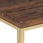 Stainless steel coffee table solid wood naughty gold by vidaXL, Coffee table - Ref: Foro24-350022, Price: 109,61 €, Discount: %