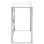 Konsolentisch aus silbernem Edelstahl und gehärtetem Glas von vidaXL, Seitentische - Ref: Foro24-349985, Preis: 137,12 €, Rab...