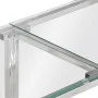 Console table silver stainless steel and tempered glass by vidaXL, Side tables - Ref: Foro24-349985, Price: 128,45 €, Discoun...