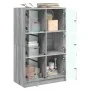 Tall sideboard with Sonoma gray wood doors 68x37x109 cm by vidaXL, Sideboards - Ref: Foro24-3295855, Price: 114,61 €, Discoun...