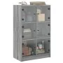 Tall sideboard with Sonoma gray wood doors 68x37x109 cm by vidaXL, Sideboards - Ref: Foro24-3295855, Price: 114,61 €, Discoun...