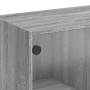 Hohes Sideboard mit Türen aus Sonoma-grauem Holz, 68 x 37 x 109 cm von vidaXL, Sideboards - Ref: Foro24-3295855, Preis: 116,0...