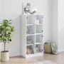 High sideboard with white engineered wood doors 68x37x142 cm by vidaXL, Sideboards - Ref: Foro24-3295857, Price: 126,40 €, Di...