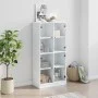 High sideboard with white engineered wood doors 68x37x142 cm by vidaXL, Sideboards - Ref: Foro24-3295857, Price: 124,48 €, Di...