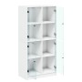 High sideboard with white engineered wood doors 68x37x142 cm by vidaXL, Sideboards - Ref: Foro24-3295857, Price: 126,40 €, Di...