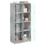 Tall sideboard with concrete gray wood doors 68x37x142 cm by vidaXL, Sideboards - Ref: Foro24-3295860, Price: 137,84 €, Disco...