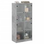 Tall sideboard with concrete gray wood doors 68x37x142 cm by vidaXL, Sideboards - Ref: Foro24-3295860, Price: 139,77 €, Disco...