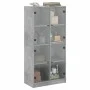 Tall sideboard with concrete gray wood doors 68x37x142 cm by vidaXL, Sideboards - Ref: Foro24-3295860, Price: 137,84 €, Disco...