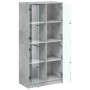 Hohes Sideboard mit betongrauen Holztüren 68x37x142 cm von vidaXL, Sideboards - Ref: Foro24-3295860, Preis: 139,77 €, Rabatt: %