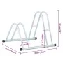 Stand for 2 bicycles independent floor galvanized steel by vidaXL, Bases and supports for storing bicycles - Ref: Foro24-4005...