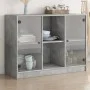 Concrete gray engineered wood sideboard 102x37x75.5 cm by vidaXL, Sideboards - Ref: Foro24-3295874, Price: 94,78 €, Discount: %